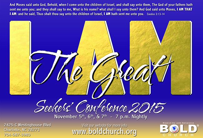 I Am The Great Seekers Conference