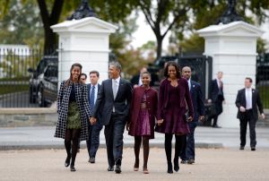 Obama And Family Go To Sunday Church