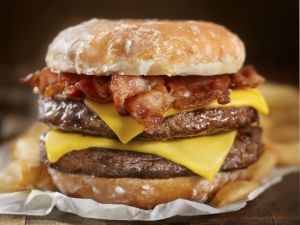 Glazed Donut Bacon Cheeseburger