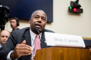 Secretary of Housing and Urban Development Ben Carson...