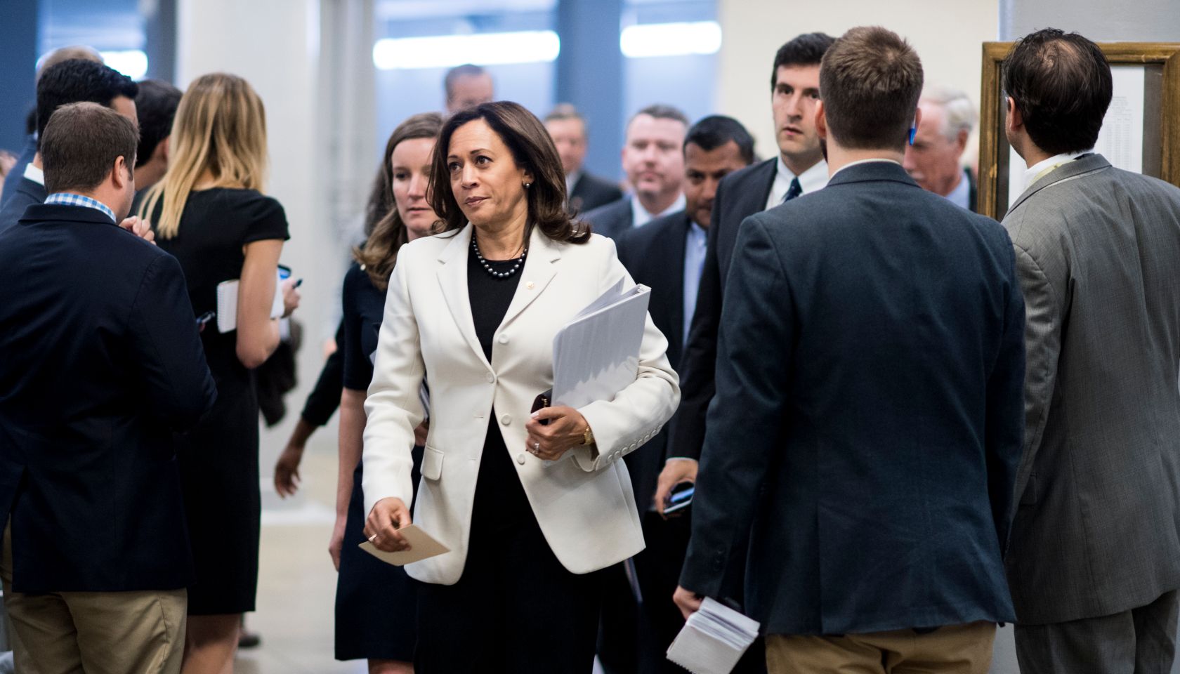 Sen. Kamala Harris...