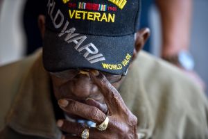 Mr. Richard Overton, 112-years-old, The 3rd Olderst Man on the Plant and the Oldest Military Veteran, Visits the National Museum of African American History and Culture