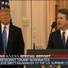 President Trump taps federal appeals court Judge Brett Kavanaugh for Supreme Court as seen on ABC.