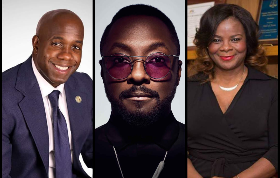 Khalif Rhodes, Will-I-Am and Colette Forrest