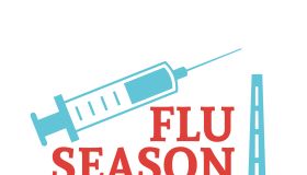 Fall Flu Shot Vaccination Icon on Transparent Background