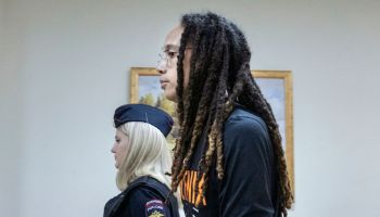 MOSCOW, RUSSIA - JULY 27: Brittney Griner in Russian court in M