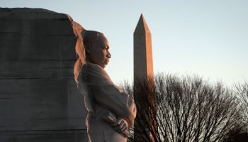 WASHINGTON, DC - JANUARY 16: Sunrise at the Martin Luther King,