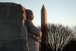 WASHINGTON, DC - JANUARY 16: Sunrise at the Martin Luther King,