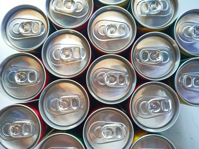 Background photo of soda cans
