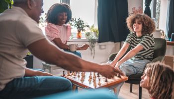 Chess Bonding: Fun Family Moments in the Living Room
