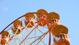 Ferris wheel blue sky
