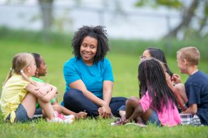 Camp Counselor with Children