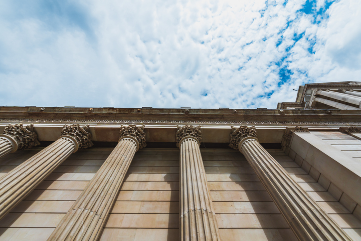Colonnade, row of classical stone columns