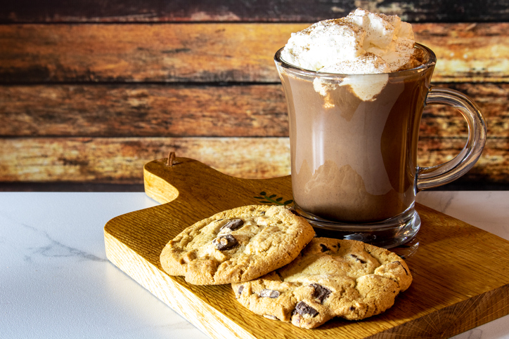 Hot Chocolate and Chocolate Chip Cookies