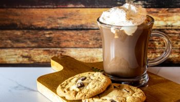 Hot Chocolate and Chocolate Chip Cookies