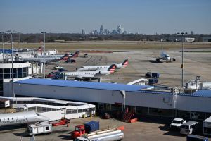 Crowd at Charlotte Douglas International Airport