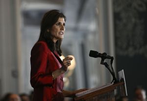 Presidential Candidate Nikki Haley holds election night watch party