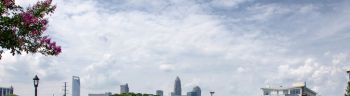 Cloudy day in Charlotte city