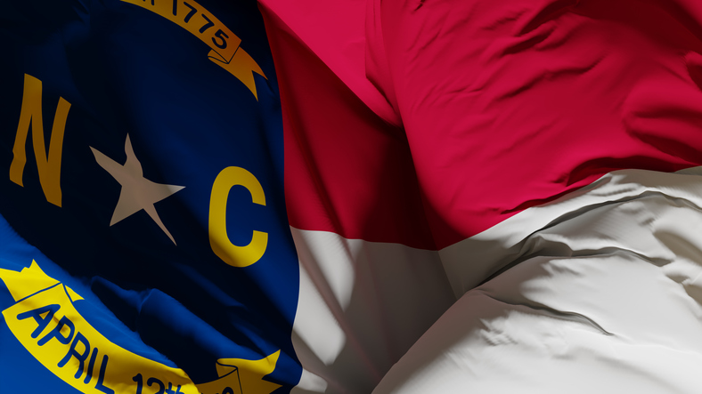 Flag of the US State of North Carolina