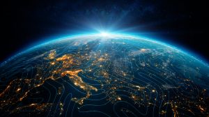 Global AI Technology Europe (World Map Credits To NASA)