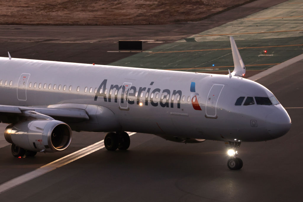 American Airlines Airbus At San Diego International Airport