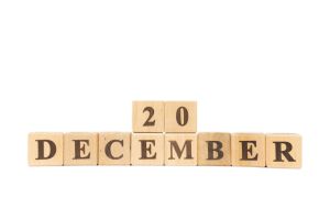Games Day. National Underdog Day. Save the date. December 20th on white background. Advent, special occasions, website events, space force, US Panama