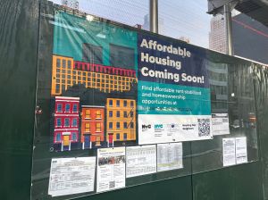 Affordable Housing building under Construction, New York City