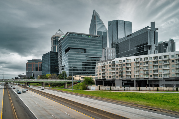 Downtown Charlotte Skyline North Carolina USA