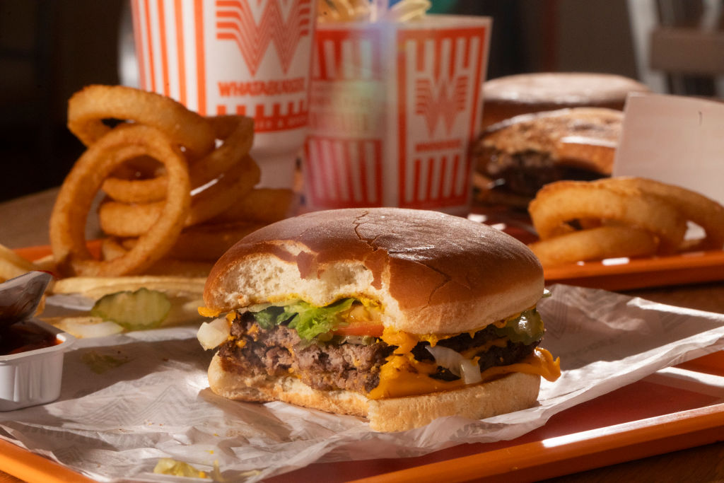 LAS VEGAS, NV - NOVEMBER 10: A look inside the Whataburger loca