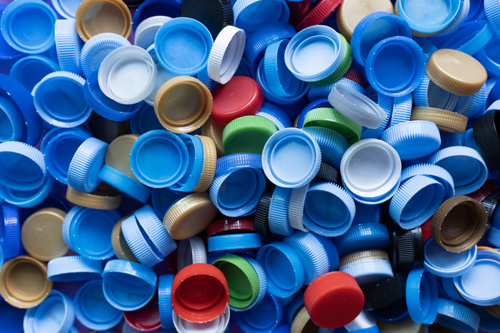 Close up plastic bottles for recycling to conserve the environment, recycling, reuse, garbage disposal, save the world concept