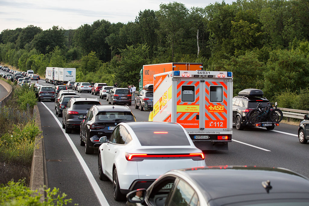 Cars create a "corridor of life" enabling emergency services...