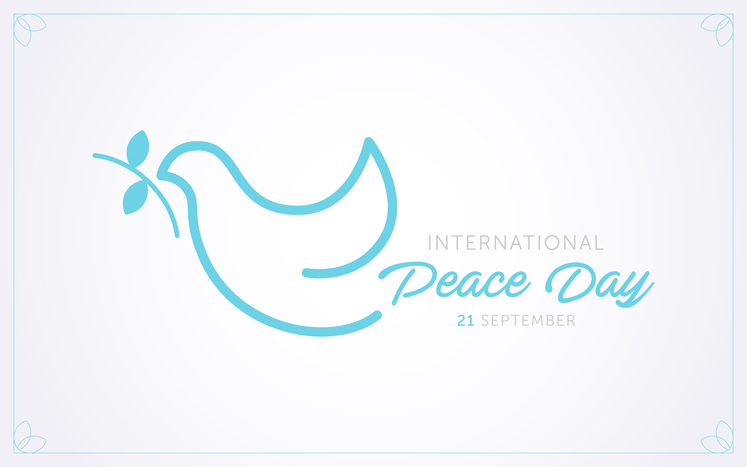 21 september international world peace day concept design vector illustration
