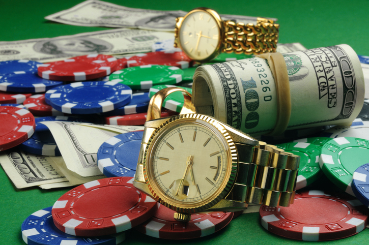 Gamble addiction concept