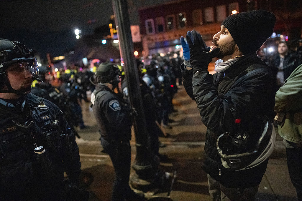 ICE (Immigration and Customs Enforcement) hotel protest, Minneapolis, February 2026